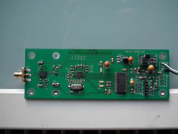 The telemetry downlink system has been developed during the Sapphire mission. It uses GFSK modulation in the 2.4 GHz band and can provide up to 2 Mbps data rate including forward error correction. The system has been designed to have fast lock time and to cope with the dynamical conditions expected on experimental rockets